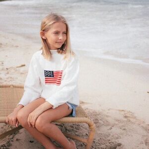 Tuckernuck White Knit Crew Sweater